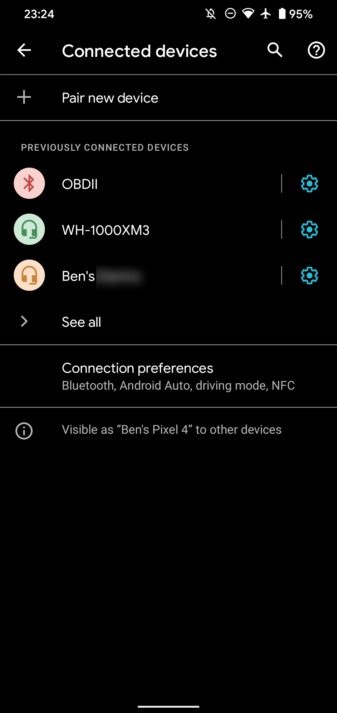 Настройки Bluetooth на Android