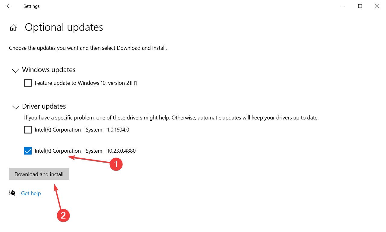 Установка выбранных драйверов