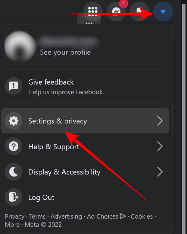 Paramètres et confidentialité de Facebook sur PC