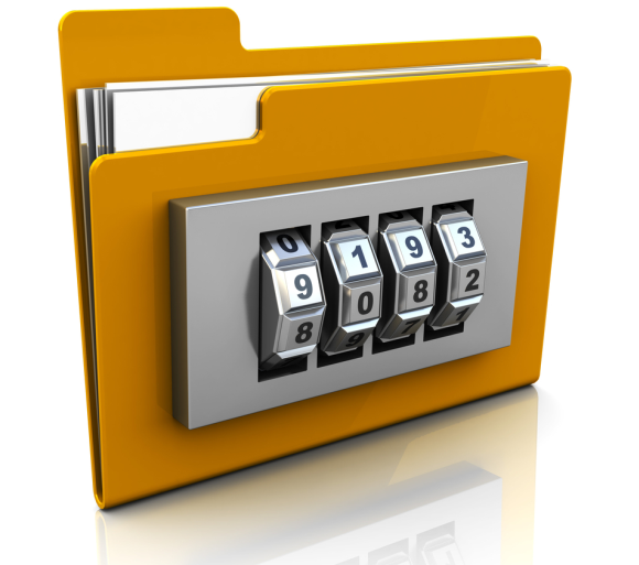 Зашифрованные данные на экране ноутбука