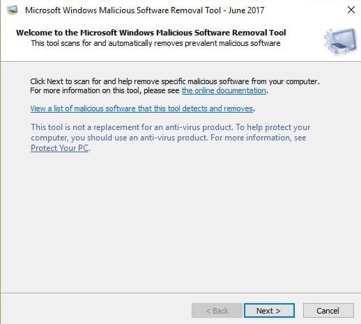 Иллюстрация: лог MSRT и отчет о найденных угрозах
