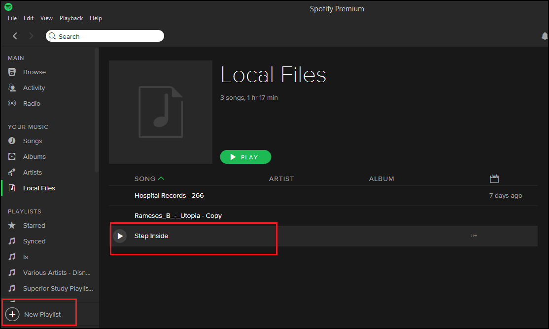 Создание плейлиста