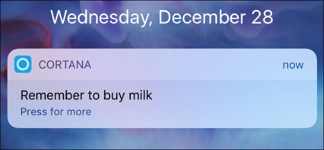 Синхронизировать напоминания Cortana с iPhone и Android