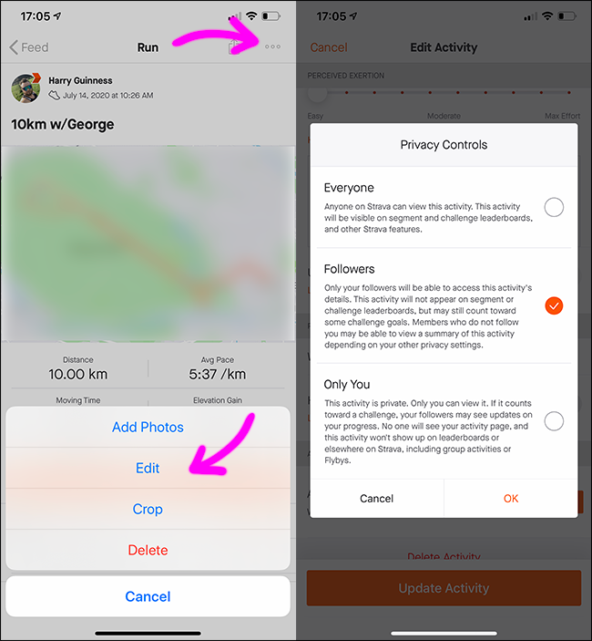 редактирование в мобильном приложении
