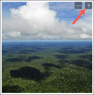 Нажмите плюс, чтобы добавить изображение