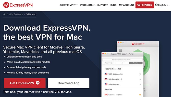 Изображение: окно скачивания клиента VPN на macOS