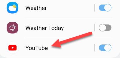 Выберите приложение из списка.