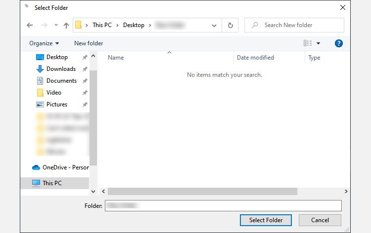 выбор папки в CompactGUI