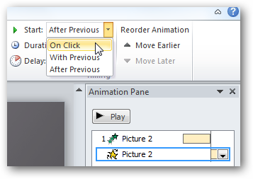 Меню старт/With Previous/After Previous