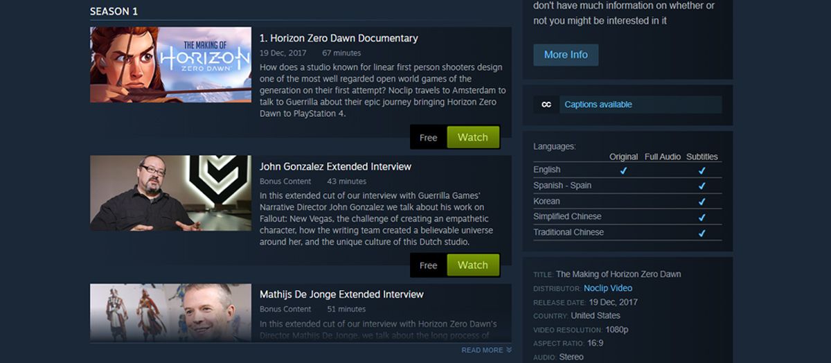 Смотреть бесплатные ролики Steam