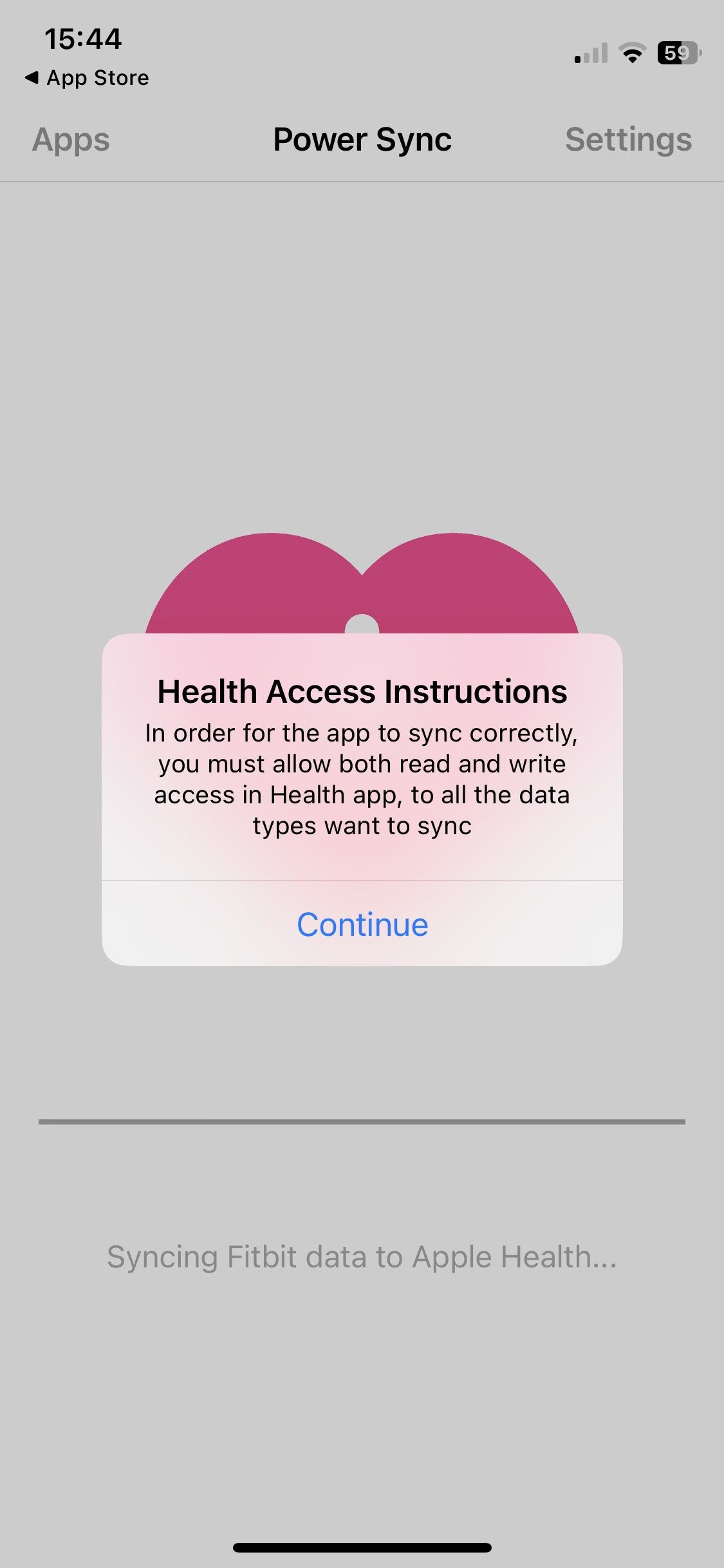 Power Sync — инструкция доступа к Health
