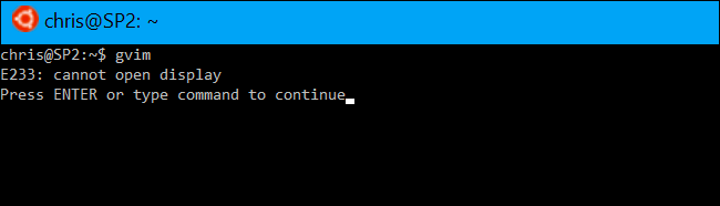 Окно ошибки при попытке открыть display