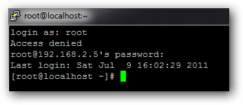 Иллюстрация использования anyterm или SSH-клиента