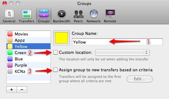 Создание группы и указание пользовательского расположения