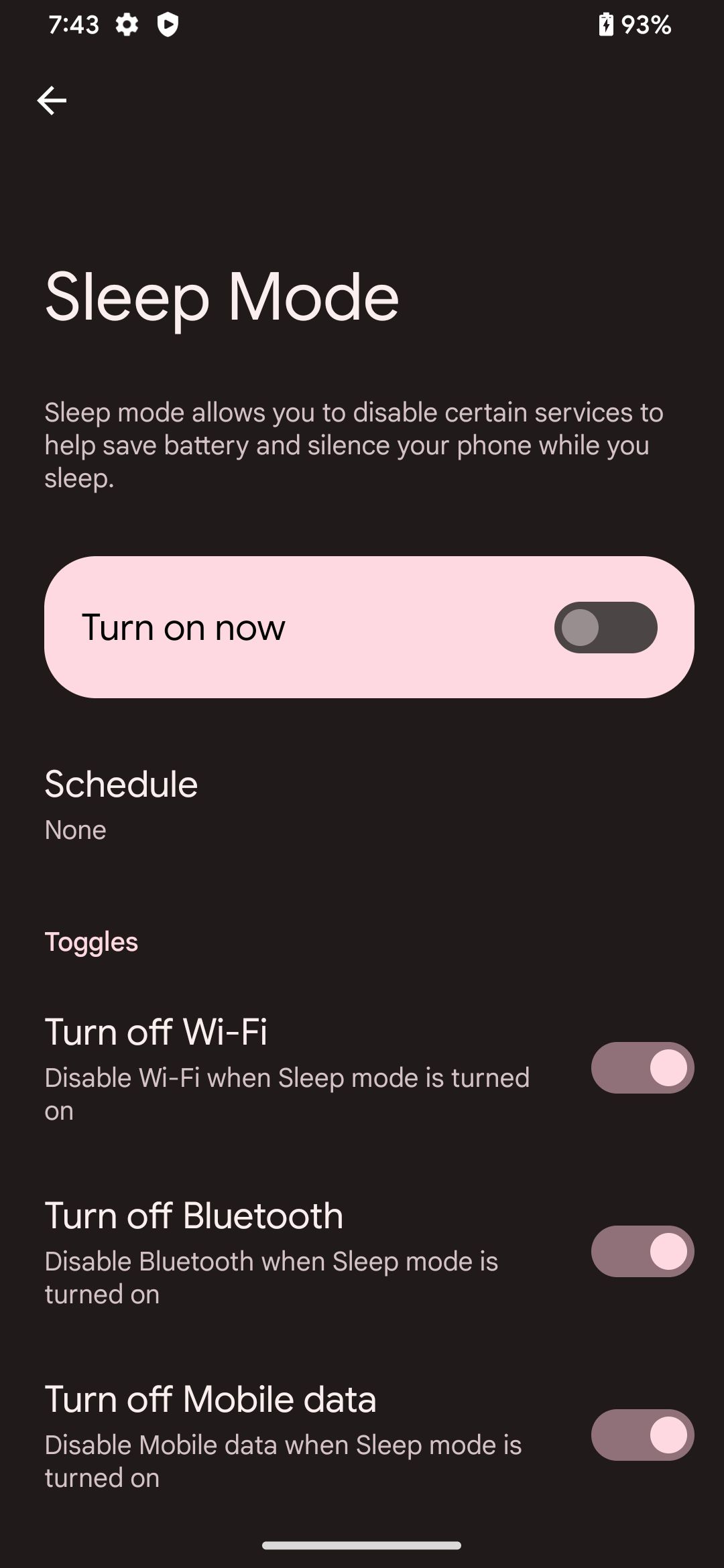 Настройки режима сна в кастомной прошивке