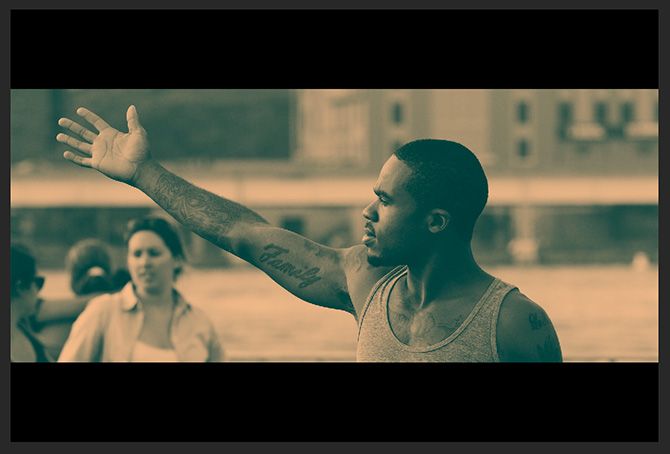 Применённые градиенты к слою — превью