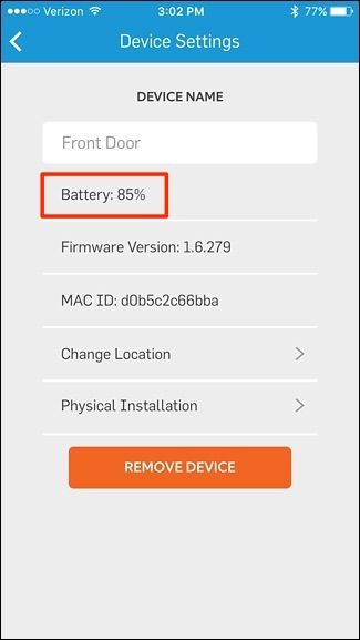Детализация процента батареи в настройках