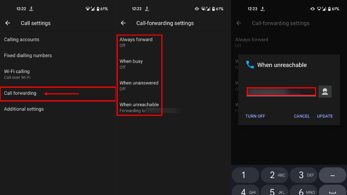 включить переадресацию в google dialer