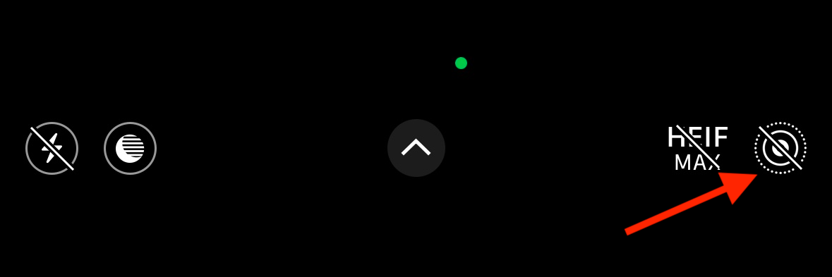 Иконка Live Photo в приложении Камера на iPhone.