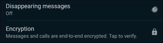 Параметр «Исчезающие сообщения» в WhatsApp
