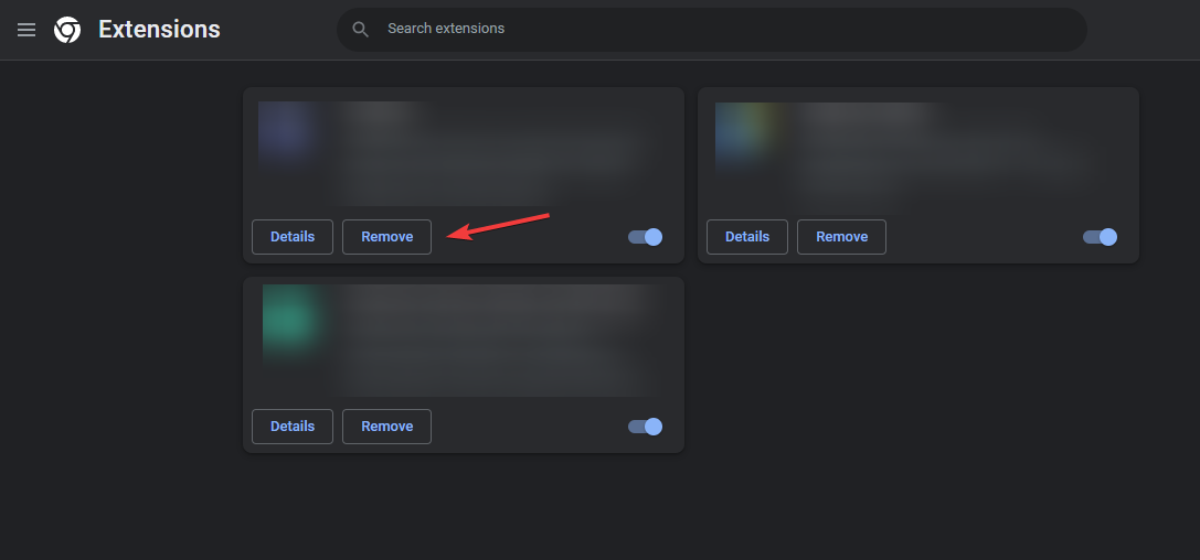 Страница расширений в Chrome