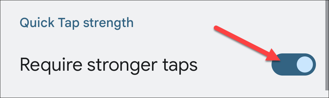 Параметр «Требовать более сильные касания».