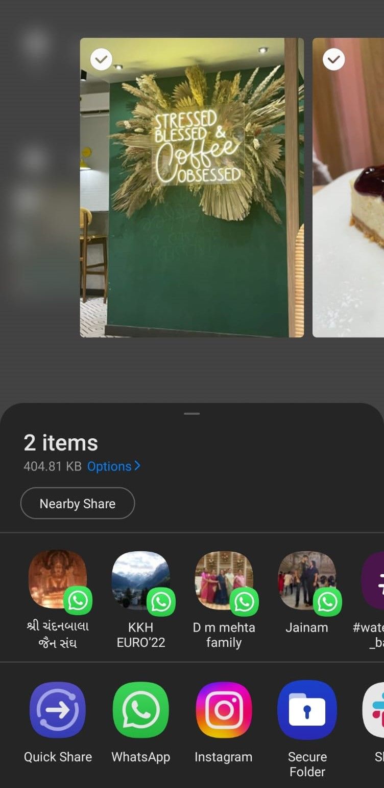 Общий доступ файлов через Nearby Share на Android
