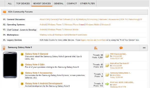 Логотип форума XDA и примеры прошивок и модов