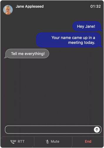 RTT‑вызов в FaceTime на Mac