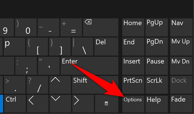 Выберите «Параметры».