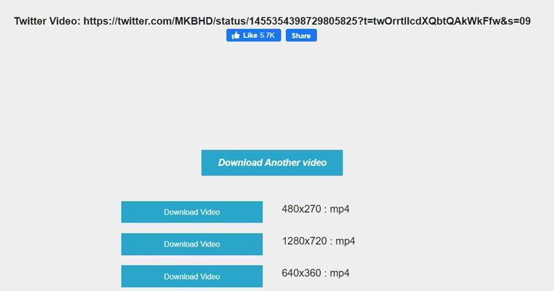 Выбор формата и качества перед загрузкой