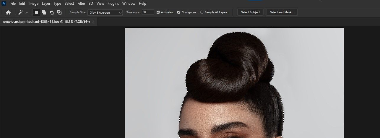 Интерфейс «Выделить и замаскировать»