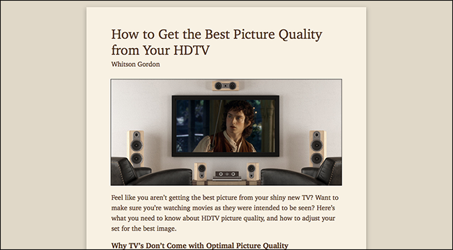 Пример тёплого естественного оформления для чтения