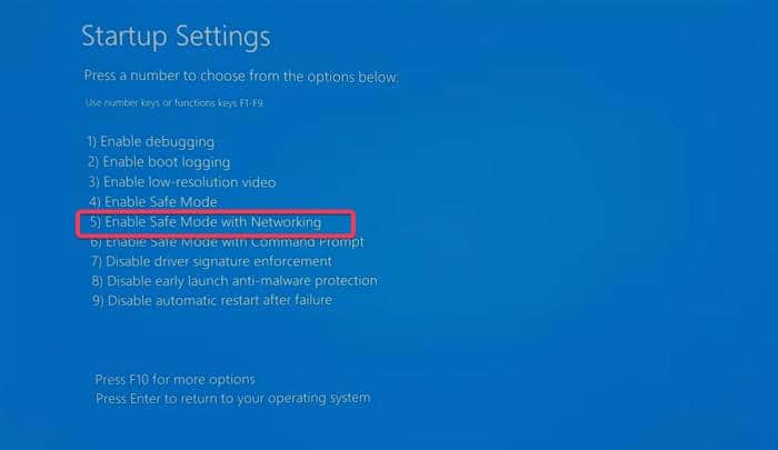 Выбор безопасного режима