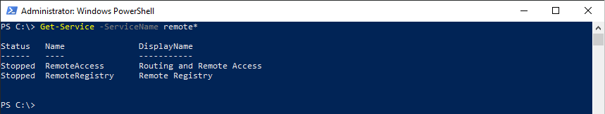 PowerShell Get-Service remote wildcard