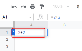 Формула для сложения чисел в одной ячейке