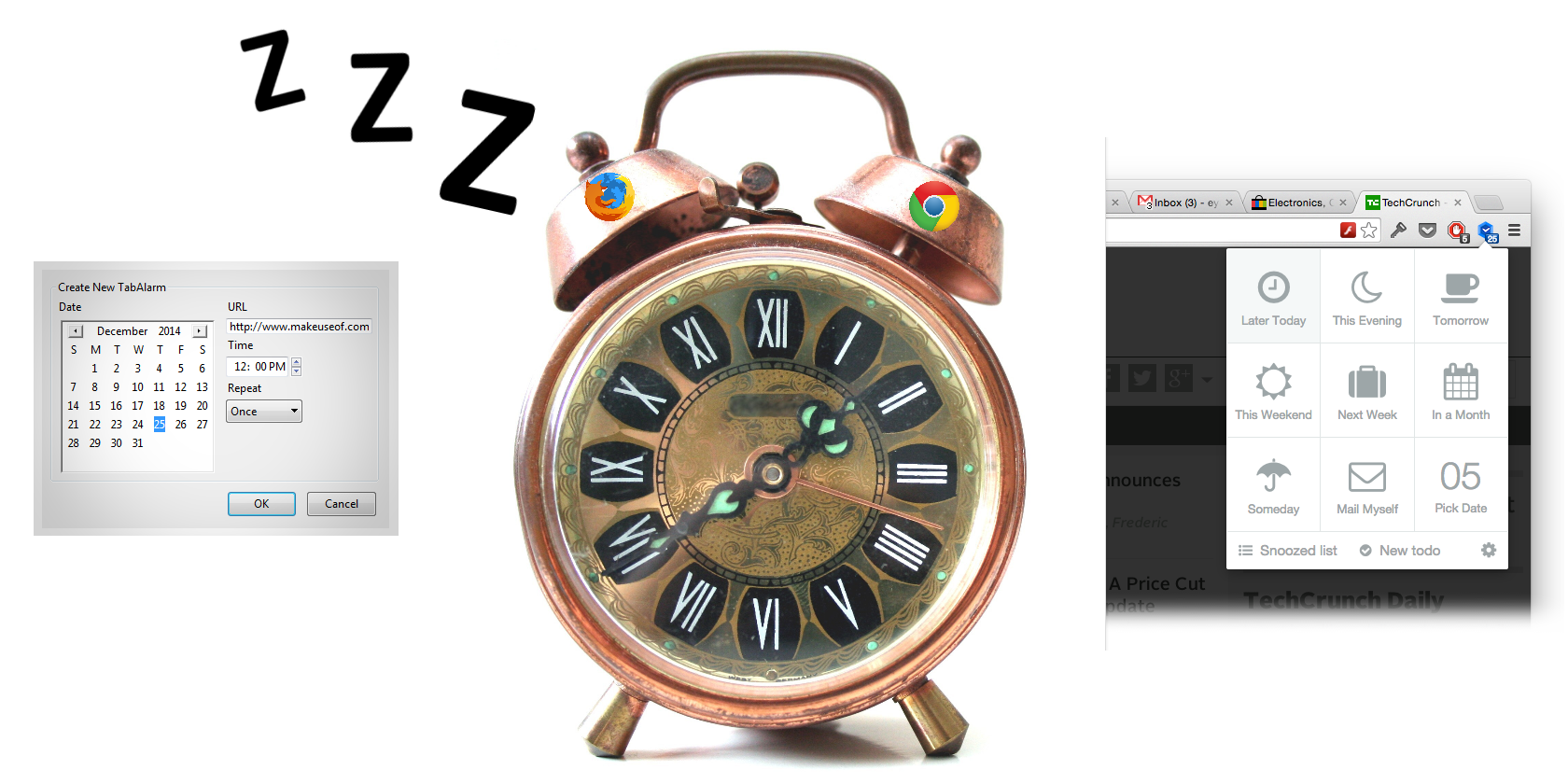 Отложенные вкладки в браузере — Chrome и Firefox