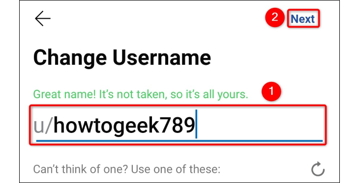 Введите новое имя и нажмите 