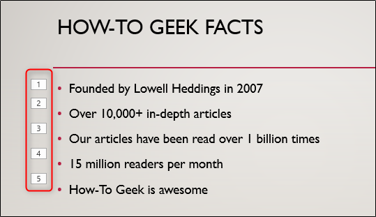 Все пункты получили анимацию