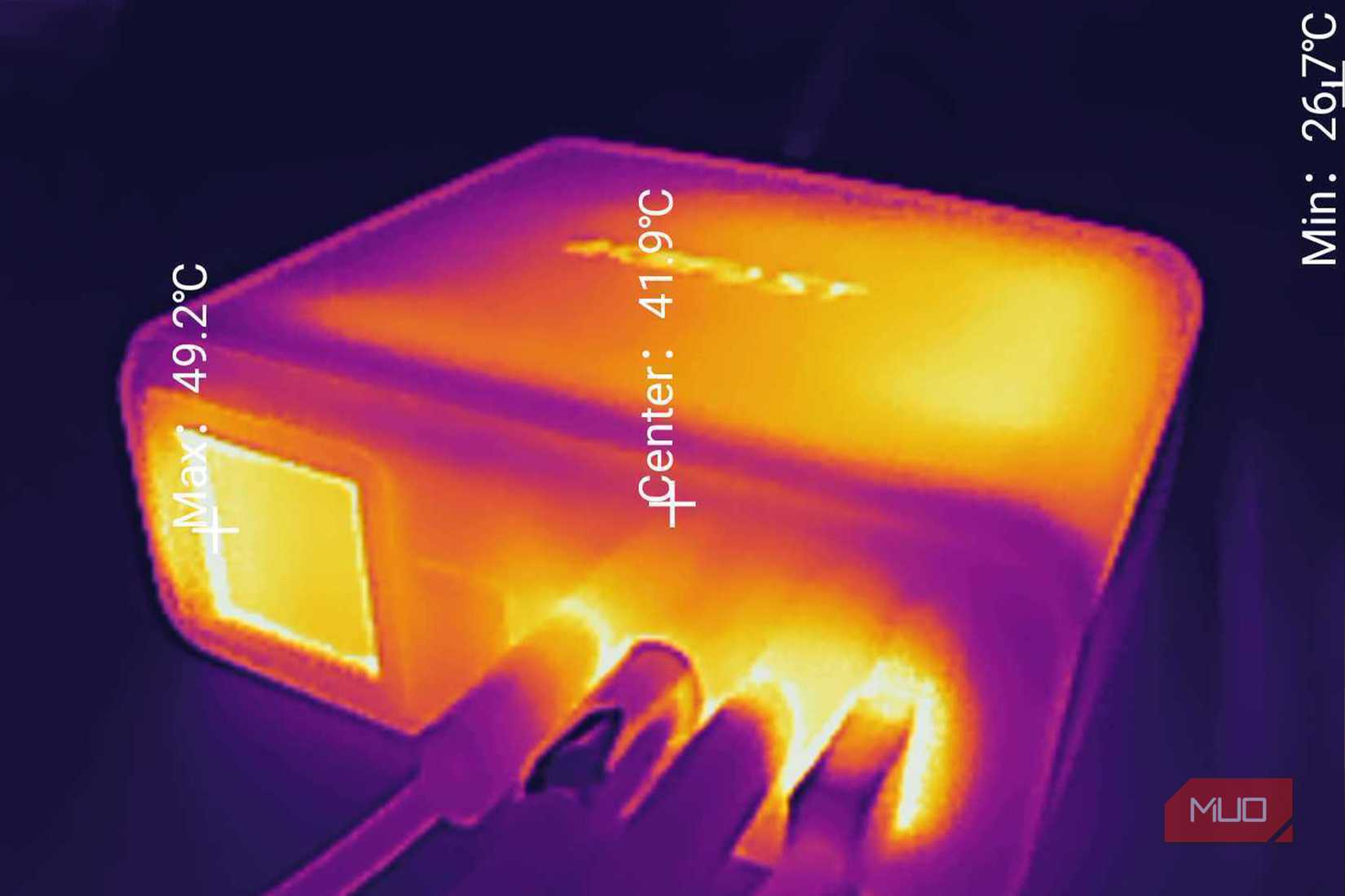 Acefast Z4 PD218W GaN Charger heatmap