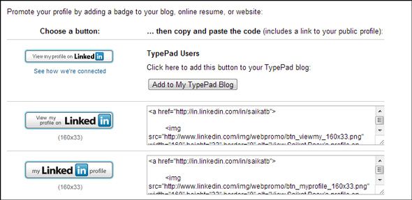 Пример бейджа LinkedIn для электронной подписи