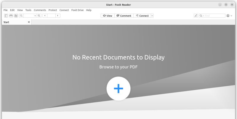 Интерфейс Foxit Reader с возможностью открытия PDF