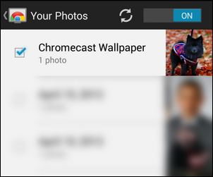 Выбор альбомов и категорий Backdrop в приложении