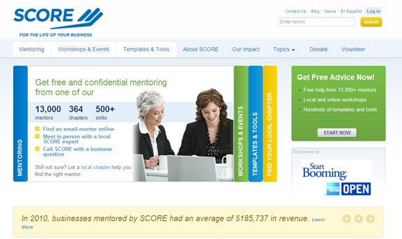 наставничество для предпринимателей через SCORE