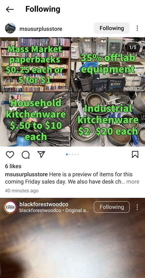 Лента «Подписки» в приложении Instagram