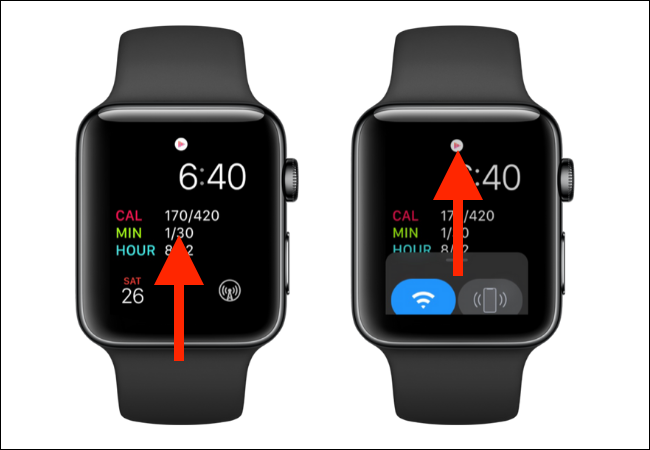 Центр управления на Apple Watch — доступ к режиму Театр
