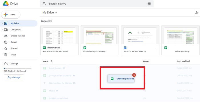 Метод перетаскивания для подсчёта файлов