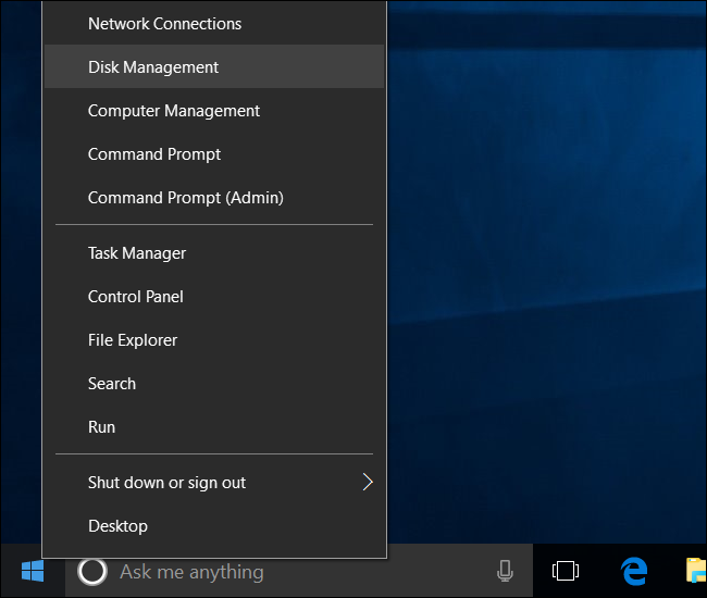 Управление дисками с незанятым пространством