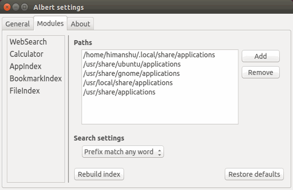 AppIndex — пути поиска приложений