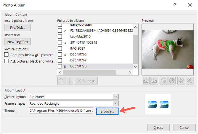 Тема добавлена в фотоальбом